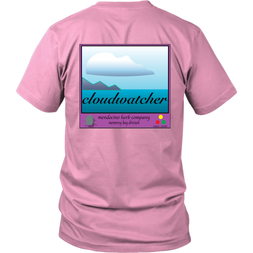 Cloudwatcher T shirts back logo